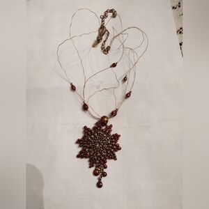 Chico's two stand lady bug necklace